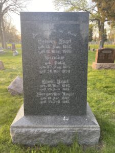 Nagel Family Headstone