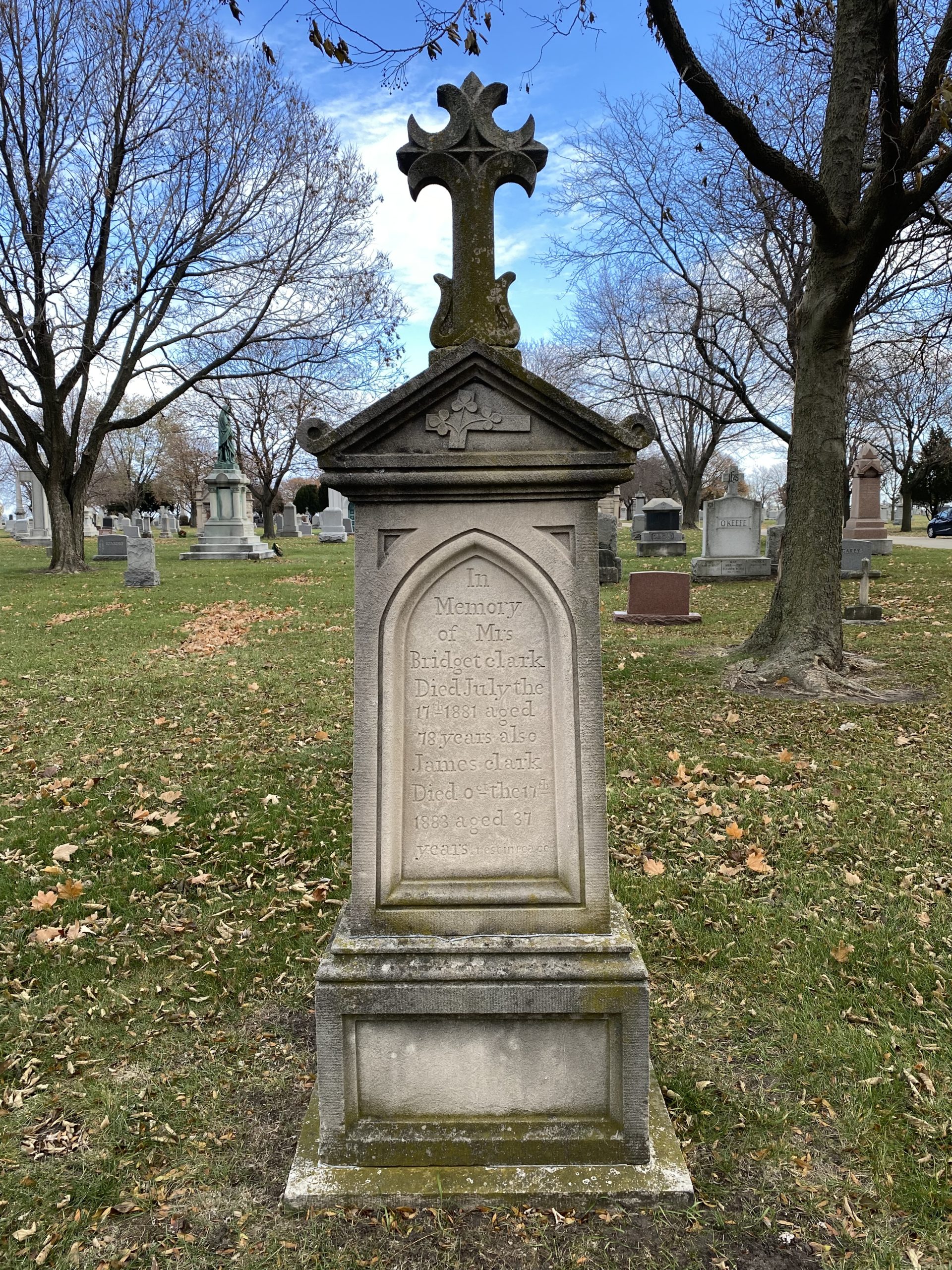 Clark headstone